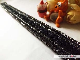 {28元包邮}水钻(黑钻)长款刘海帖头饰品发饰品发箍碎发魔法贴