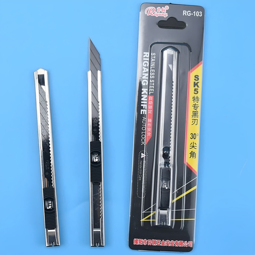 SK5不锈钢黑刃30°尖角美工刀