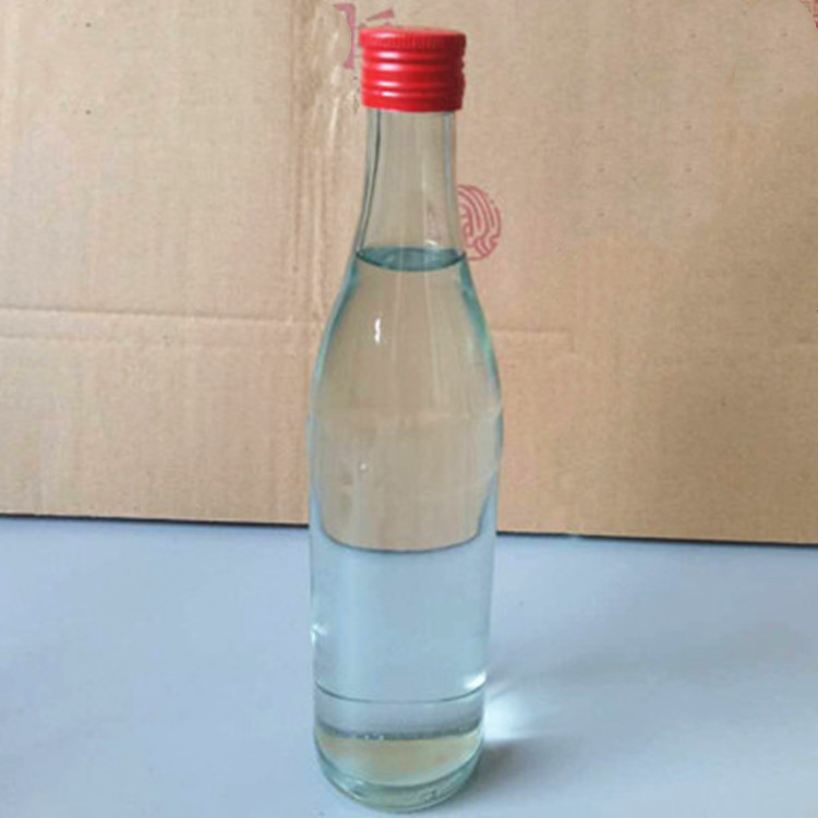 老款白酒瓶玻璃圆形空瓶500m密封罐