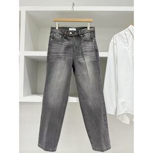 XT美式复古水洗合体直筒牛仔裤男2025春夏新款潮流休闲锥形长裤