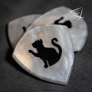 Guitar Picks Black 2629电吉他拨片2.8mm Eugene cat 黑猫