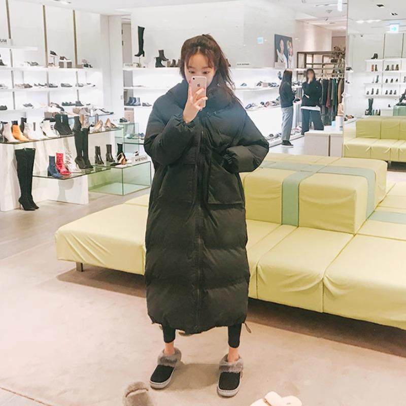 大被子抗寒东北长款羽绒服女冬季防寒加厚过膝2025新款宽松面包服