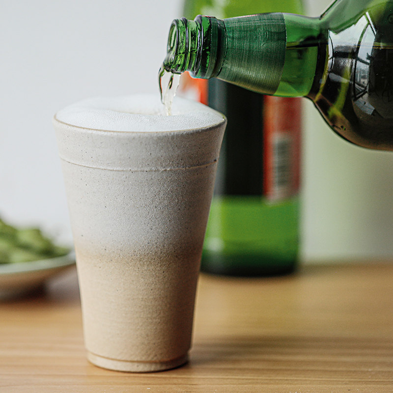 日本进口粗陶制啤酒杯咖啡杯益子烧水杯喝茶杯复古陶土杯子280ml,餐饮具,啤酒杯,淘宝优惠券,粉丝福利购,淘宝优惠卷