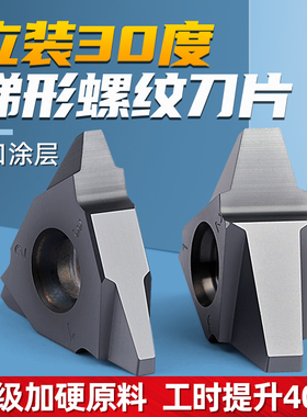 30度t型螺纹刀片立装梯形不锈钢挑牙粒旋风铣车床刀头27VER8.0TR