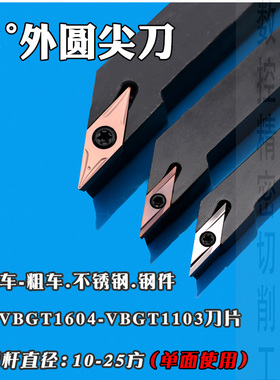 35度外圆数控车刀刀杆 菱形尖刀12方-20方机夹车刀机床刀具SVJBR