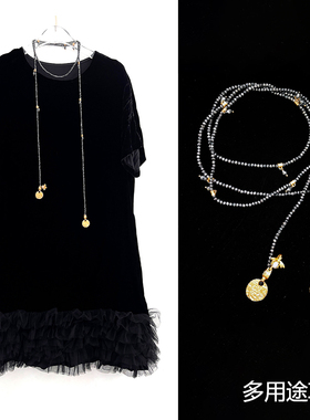 简约气质时尚天然百搭长款锁骨链