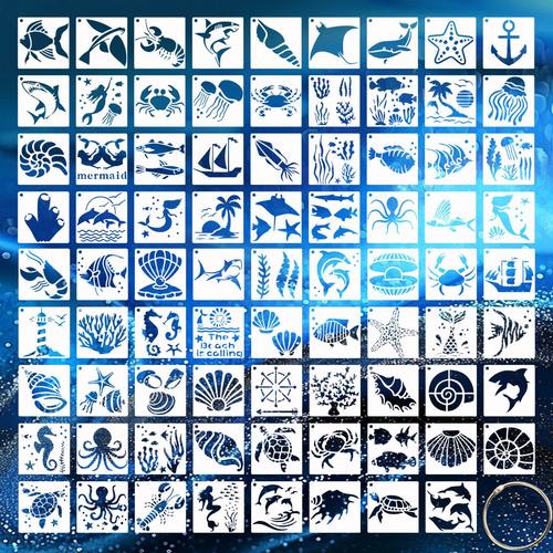 镂空绘画模板海洋世界DIY套装