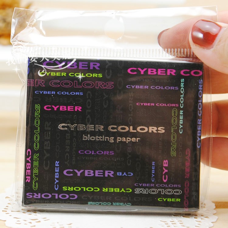 2包包邮 日本制韩国cyber 吸油纸清爽控油便携式女士面部吸油面纸