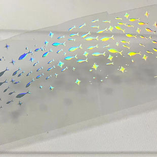 手帐分装 镭射银你瞅啥pet小鱼古风素材账流麻贴纸咕 胶带e43游鱼