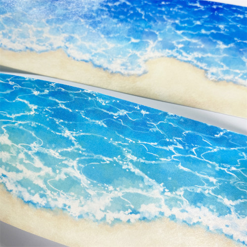 手帐分装胶带q36碧波漾漾zero和纸海滩PET古风素材账流麻贴纸咕卡