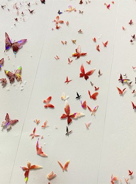 手帐分装胶带f74梦蝶红景物志贝壳光小PET古风素材账流麻贴纸咕卡