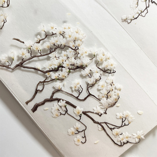 手帐分装胶带13白玉兰ZERO原创纸品花百搭古风素材账流麻贴纸咕卡