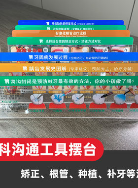 根管治疗种植牙周补牙矫正医患沟通标识龋齿发展牙科沟通工具模型