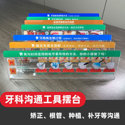 根管治疗种植牙周补牙矫正医患沟通标识龋齿发展牙科沟通工具模型