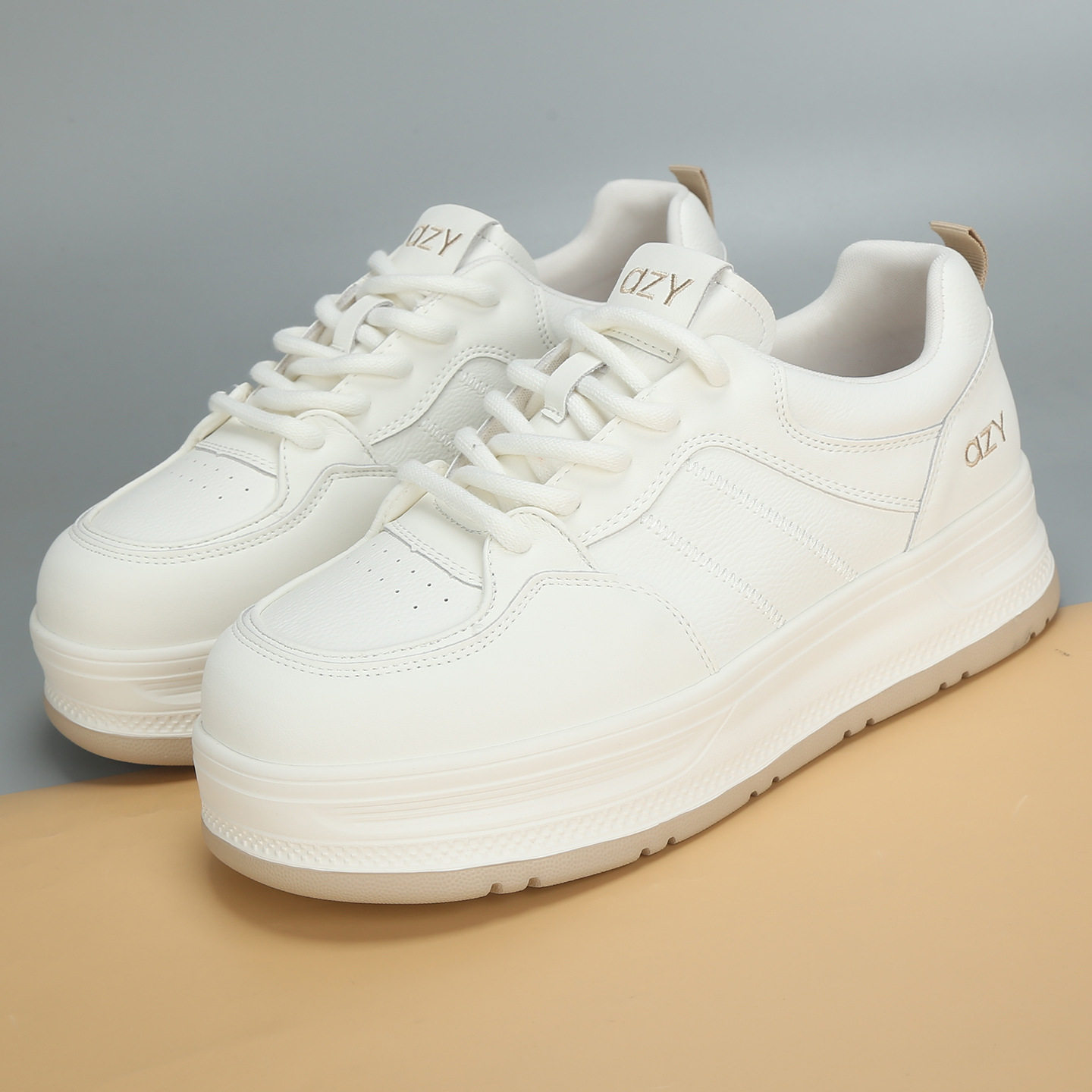 2026春季新款大码女鞋41到43厚底运动休闲板鞋舒适小白鞋大号单鞋,女鞋,休闲板鞋,淘宝优惠券,粉丝福利购,淘宝优惠卷