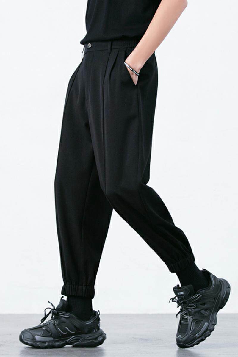 XZ304B-2-KZ510AP65新款束脚西裤松紧腰弹力垂感潮流裤,男装西裤,星座304A-1