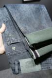 XZ304B-2-KT880BP68秋季高弹修身男士牛仔裤蓝灰色立体刺绣休闲，男装牛仔裤，星座304A-1