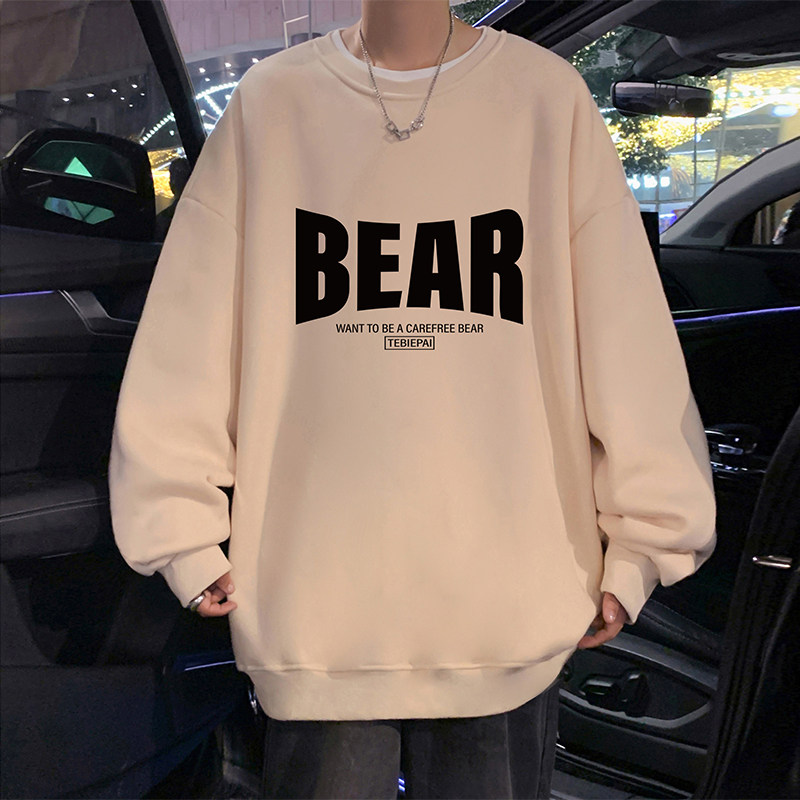 W521P35新品套头宽松圆领卫衣cityboy日系长袖打底衫休闲外套，男装卫衣，星座304A-1