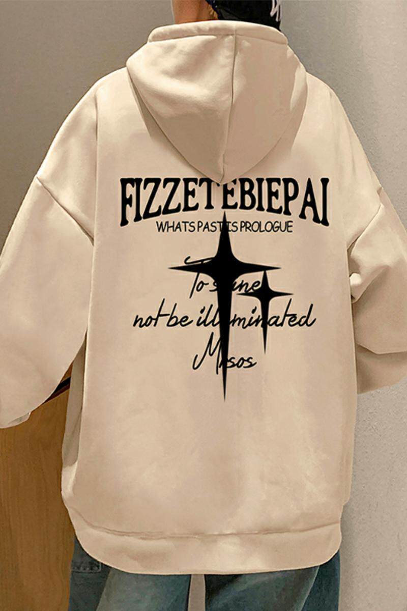 H199BP70秋冬含棉60%连帽开衫卫衣情侣港风宽松衣服重磅拉链外套,男装卫衣,星座304A-1