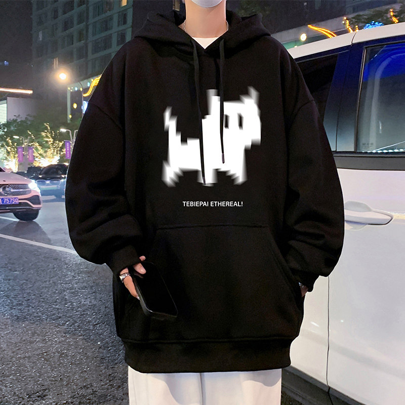 CM081AP60秋冬纯棉宽松连帽上衣oversize卫衣卡通潮牌港风男装,男装卫衣,星座304A-1