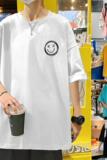 XZ304A-1-ST596CP25港风笑脸男士短袖t恤夏季新款ins潮牌简约时尚，男装T恤，星座304A-1