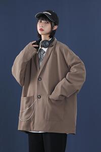 纯色简约休闲西服宽松韩版西服外套XZ304B-2-40150BP118图片