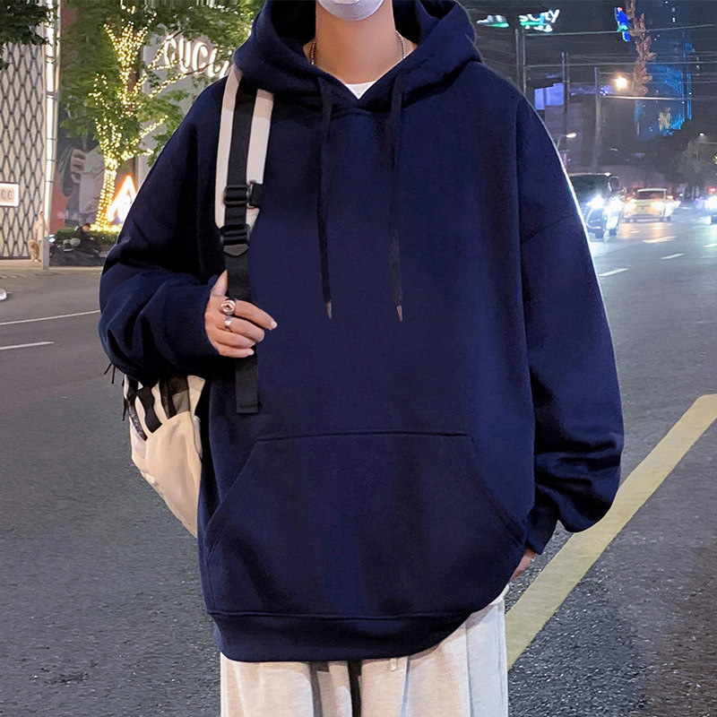 CM001P55加绒60纯棉重磅卫衣纯色新品休闲男装ins长袖连帽外套,男装卫衣,星座304A-1