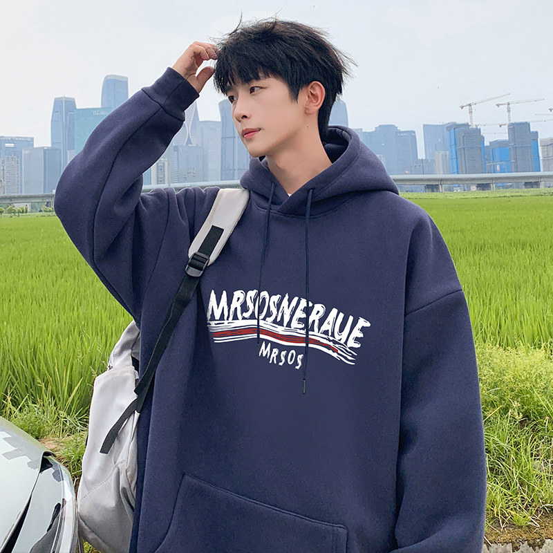 CM077P新品字母纯棉卫衣潮牌休闲oversize港风宽松帽衫,男装卫衣,星座304A-1