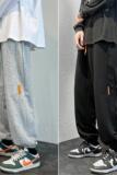 K862P45新品运动卫裤男工装长裤字母钢印宽松休闲，男装休闲裤，星座304A-1