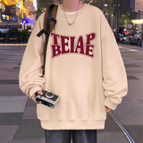 W536P35新品圆领套头卫衣外套长袖宽松内搭打底衫上衣服，男装卫衣，星座304A-1