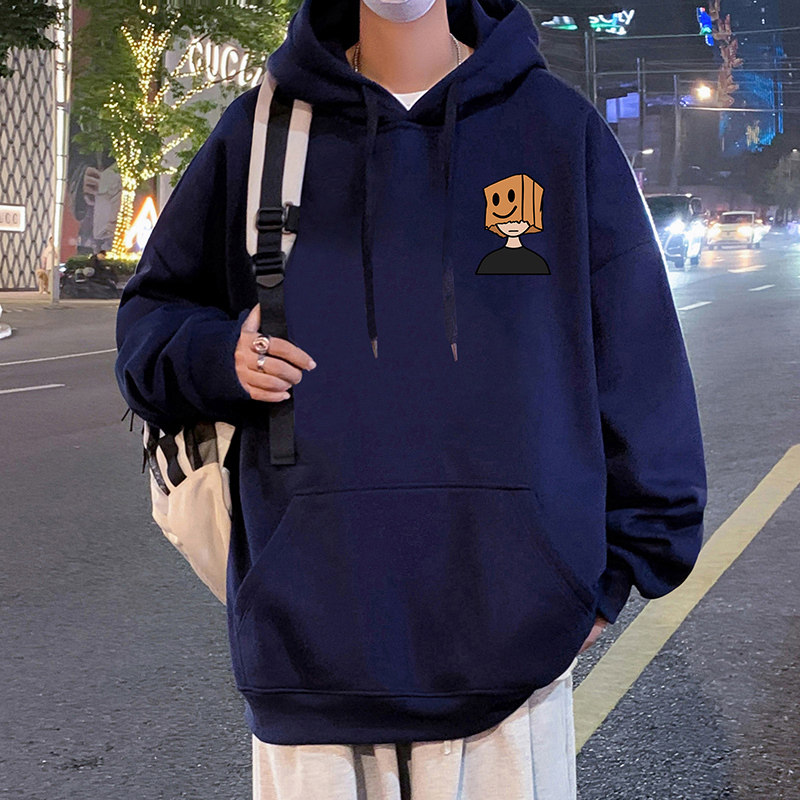 CM068P60新品连帽卫衣重磅纯棉宽松大码休闲上衣服帽衫运动外套,男装卫衣,星座304A-1