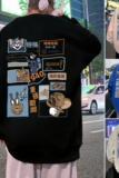 W391AP35加绒45秋冬宽松套头圆领卫衣卡通印花无帽外套内搭高街，男装卫衣，星座304A-1