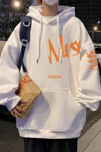 M008AAP60加绒65秋冬纯棉连帽卫衣oversize学生宽松ins重磅外套图片