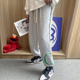 K873BP48秋冬运动卫裤男宽松潮牌vibe风工装阔腿束脚百搭长裤子，男装休闲裤，星座304A-1