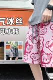 DK56P26新品沙滩裤男大裤衩休闲花短裤满印小熊，男装休闲裤，星座304A-1
