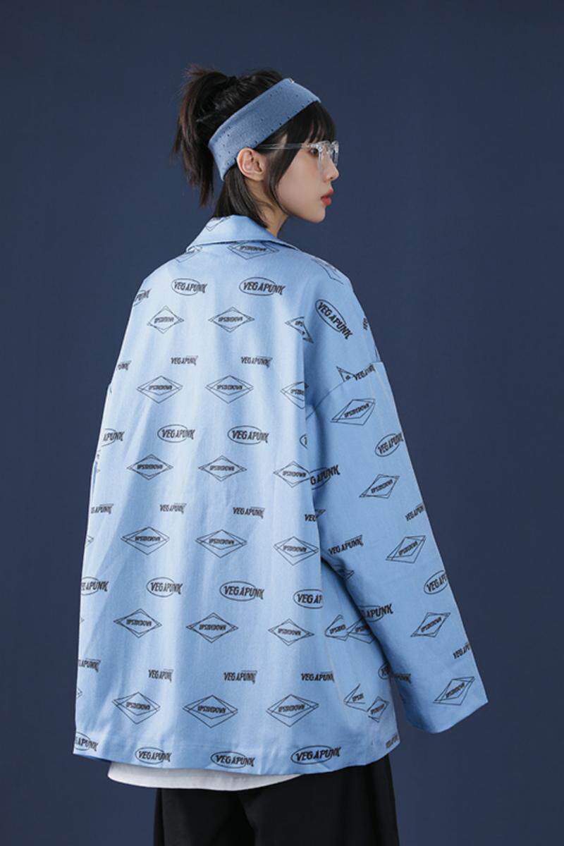 印花宽松休闲西服潮流韩版XZ304B-2-40448A,男装西服,星座304A-1