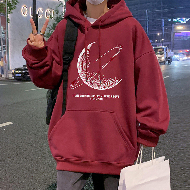 CM087BP60秋冬重磅纯棉卫衣美式潮牌纯棉帽衫oversize宽松外套,男装卫衣,星座304A-1