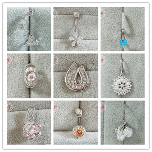 新款 旭平 韩版韩式耳饰 女 经典搭配 闪钻 耳环耳钉单个卖不对称