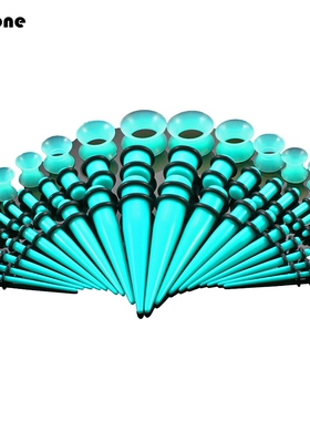 爆款亚克力耳扩50个/包套装尖锥耳廓热卖欧美人体穿刺饰品