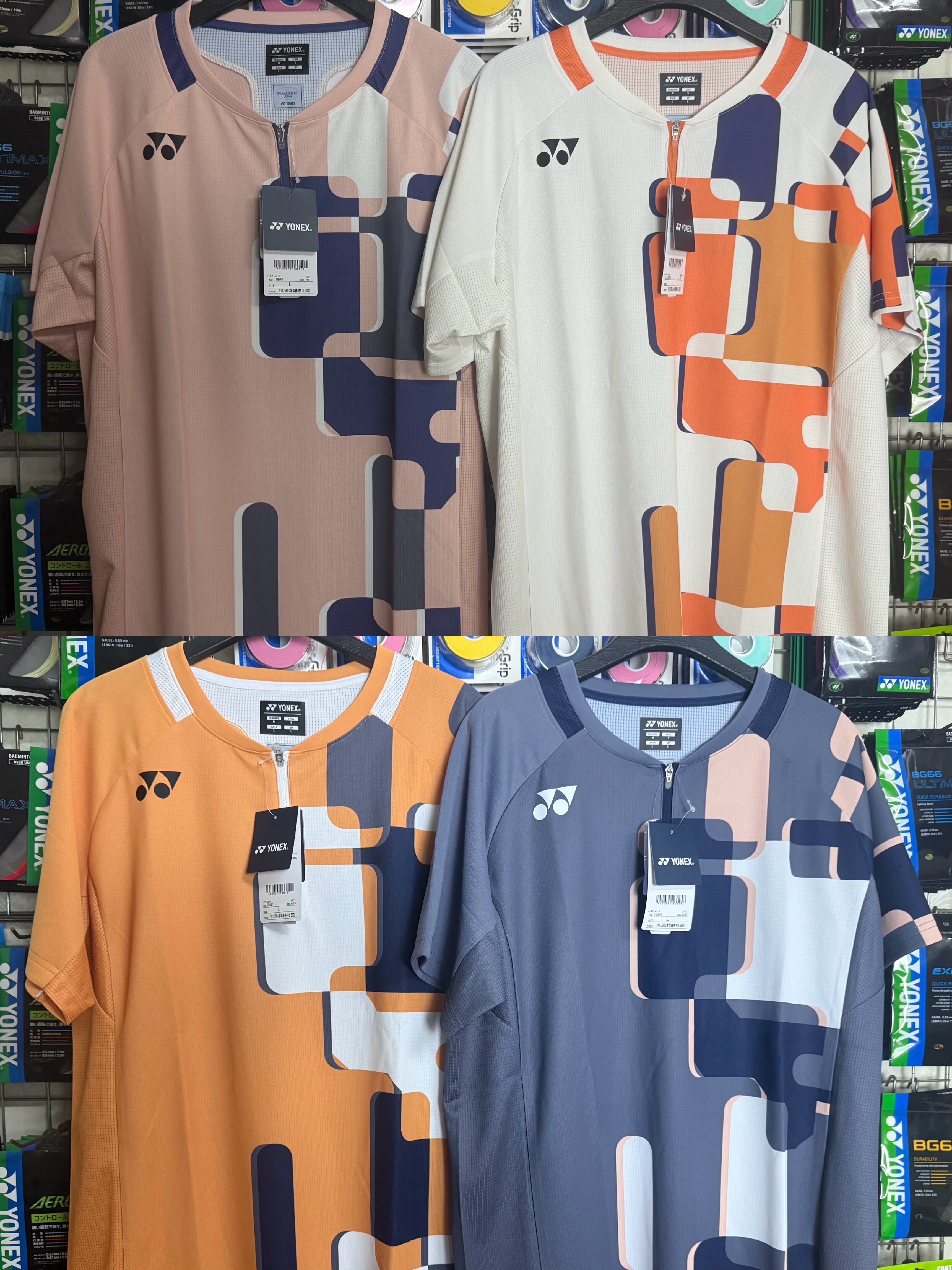 25款YONEX10641 JP日本版男款短袖羽毛球大赛服 速干运动上衣