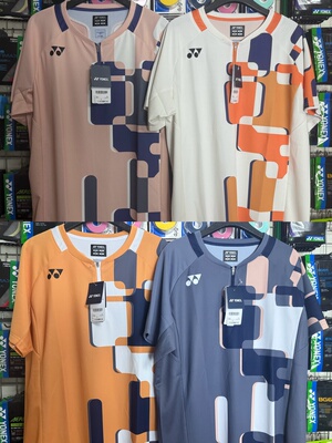 25款YONEX10641 JP日本版男款短袖羽毛球大赛服 速干运动上衣