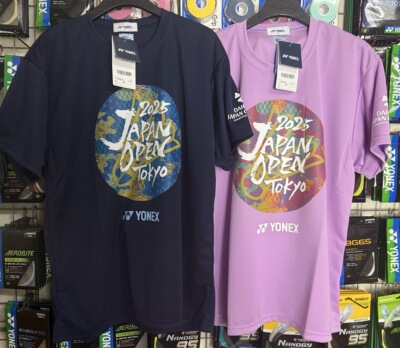 25款JP日本公开赛羽毛球服男女款短袖T恤速干透气YOB25200