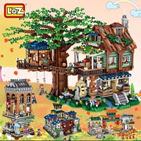 loz俐智1036-54MOC童话世界宠物精灵小屋模型拼插小颗粒积木玩具