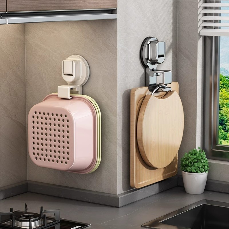 优勤洗菜盆置物架厨房吸盘挂钩壁挂沥水篮免打孔砧菜板脸盆收纳架,家庭/个人清洁工具,脸盆架,淘宝优惠券,粉丝福利购,淘宝优惠卷