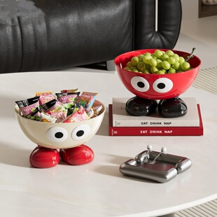 零食盘水果盘客厅茶几家用2025新款可爱新家乔迁糖果过年精致摆放