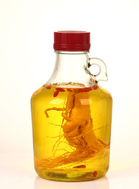 加州升级红酒瓶小口密封罐10斤药酒玻璃泡酒瓶葡萄自酿酒容器专用