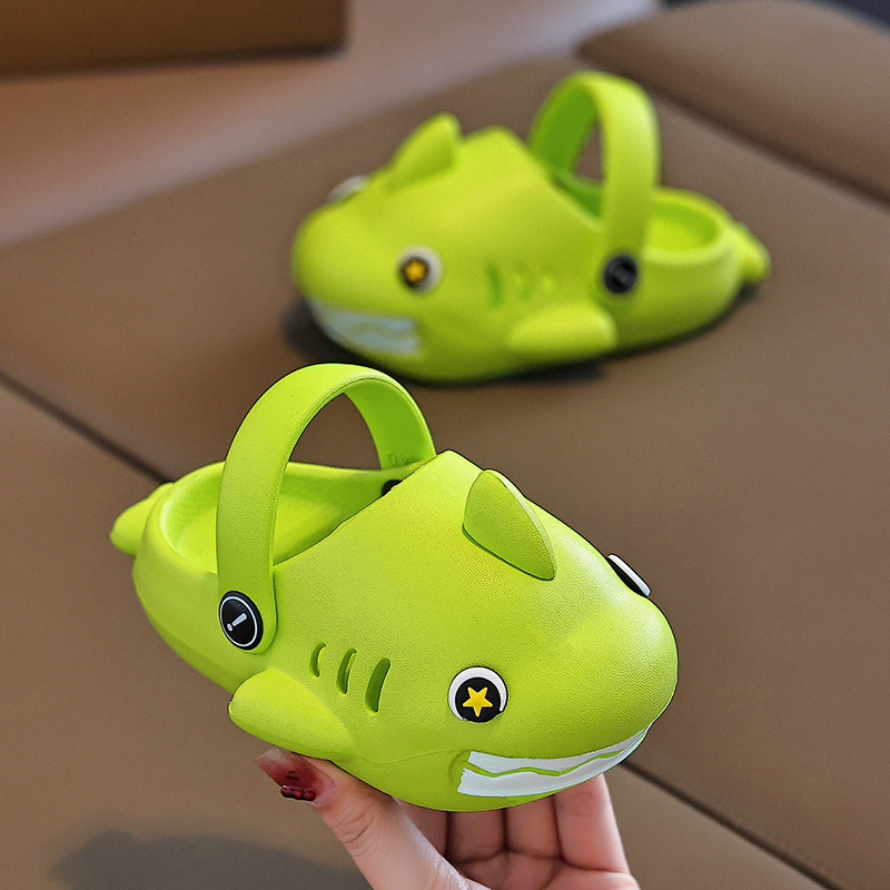 新款创意高颜值鲨鱼儿童拖鞋男童女宝宝软底防滑包头室内外洞洞鞋,童鞋/婴儿鞋/亲子鞋,儿童凉拖鞋,淘宝优惠券,粉丝福利购,淘宝优惠卷