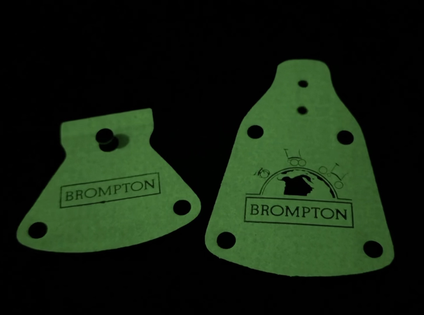 适用brompton英国小布自行车挡泥皮改装心情件限定稀有防水装饰