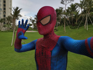 弹力氨纶万圣节服装 升级版 超凡1cosplay紧身衣漫展舞台表演服