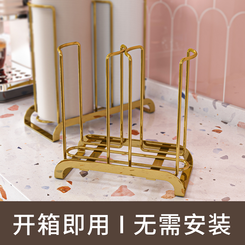 金色杯架子置物架北欧纸杯架一次性水杯取杯器杯子收纳架分杯商用